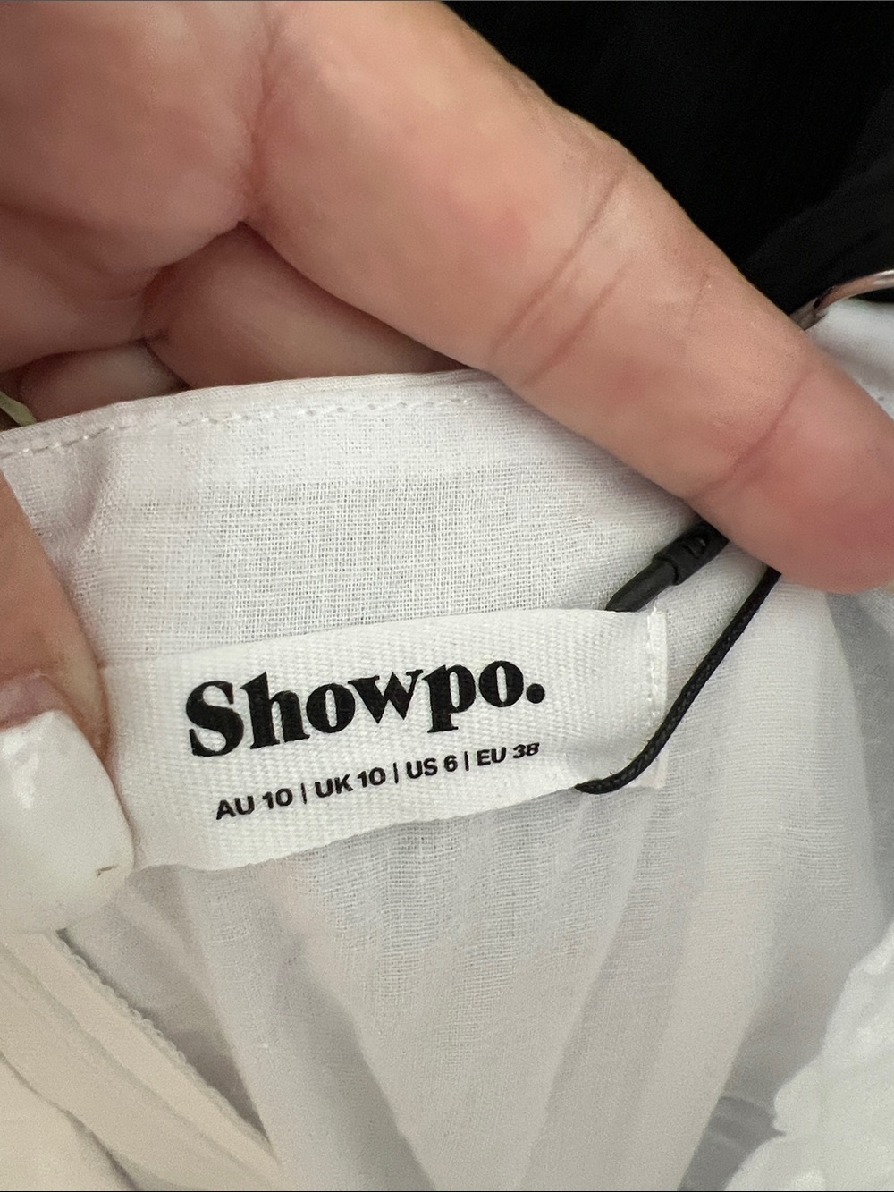 NWT REVOLVE Australia SHOWPO Maiya midi peasant dress side slit white US 6 - Picture 4 of 10